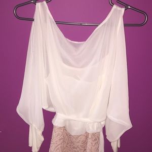 Jacquard Pucker Slit Sleeve Mini Dress!